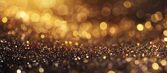 Golden Glitter Abstract Background