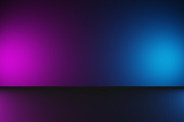 black abstract background spot with lights red blue neon glow effect
