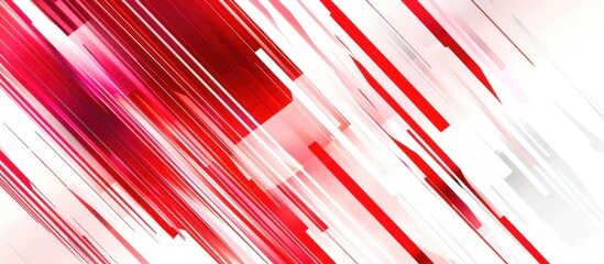Abstract Red and White Diagonal Lines
