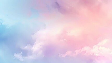 Abstract pastel sky background with clouds.