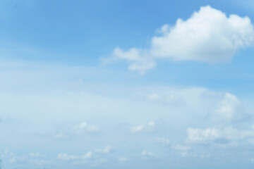 Clear blue sky and white clouds summer background