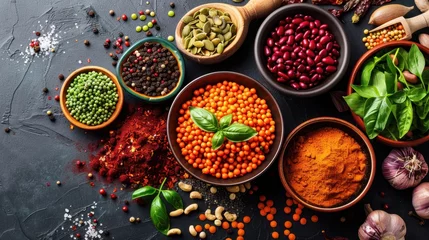 Tableau sur plexiglas Cuisine Plant-based proteins, advanced cooking methods,  © songwut