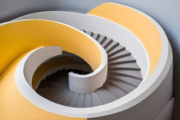Fototapeta premium spiral staircase. building and architectural concept.