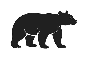 Fototapeta premium silhouette of a bear