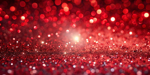 Red Sparkle Glitter Abstract Background