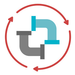 Obraz premium Pipelines Icon