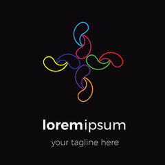 Vector shaped like a rope like a water drop