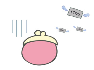 出費のイラスト