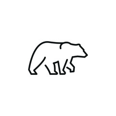 Obraz premium Bear market icon. Simple bear market icon for social media, app, and web design. Vector illustration.