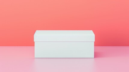 White box mockup with a seamless gradient background
