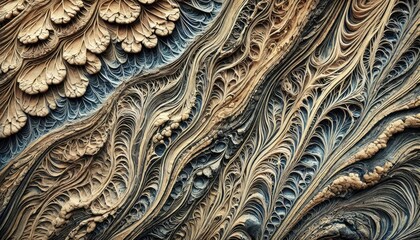 Abstract Organic Pattern with Swirling Lines and Intricate Detail.