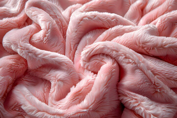 Soft Pink Plush Fabric Texture