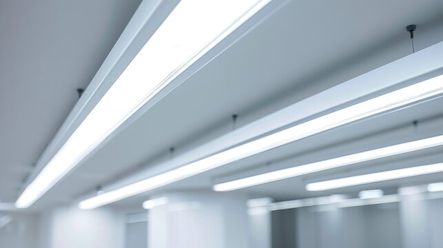 Ceiling lighting using fluorescent bulbs