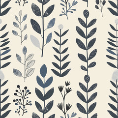 Fototapeta premium Embrace the warmth and simplicity of Scandinavian design with this minimalist pattern. The seamless, Generative Ai Illustratrions.