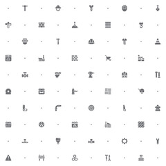 Fototapeta premium Seamless pattern Labor Day and industry icon on white background. Included the icons as engineer, architect, service, job, worker, factory, builder, labour, employee, helmet And Other Elements