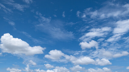 Obraz premium clear blue sky background,clouds with background. 