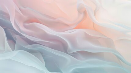 Fototapeta premium Ethereal Flowing Fabric Abstract Art Design for Wall Art, Print, or Poster