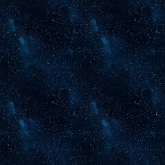 Obraz premium Seamless background of starry night sky with deep blue-black gradient and countless twinkling white stars is perfect for astronomy-themed designs, night scenes or space illustrations in creative proje