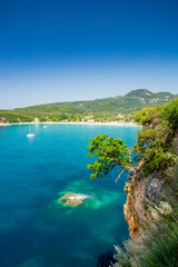 Naklejka premium Parga. Greece. Valtos beach view 