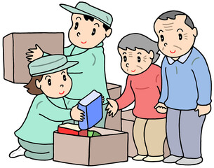 生活のイラスト - 終活・断捨離・身辺整理・生前整理