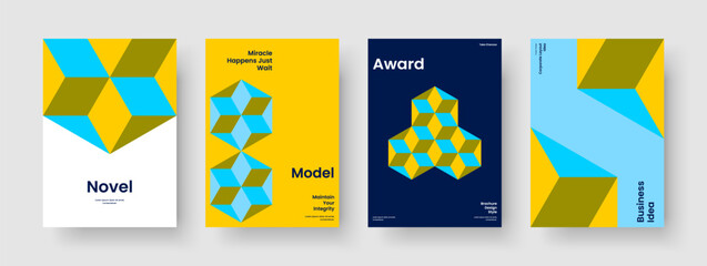 Fototapeta premium Geometric Poster Design. Modern Report Template. Abstract Background Layout. Business Presentation. Brochure. Banner. Book Cover. Flyer. Journal. Pamphlet. Portfolio. Leaflet. Handbill. Newsletter