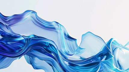 Futuristic Banner: Abstract liquid shapes on a white background, suitable for digital future technology designs.