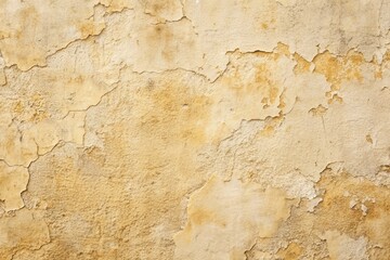 Weathered cream-colored concrete wall texture with subtle cracks and worn imperfections, resembling a vintage parchment, perfect for distressed design elements and retro backgrounds.