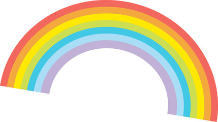 rainbow clipart illustration
