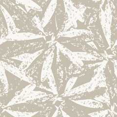 Neutral Colour Abstract Floral Seamless Pattern Design