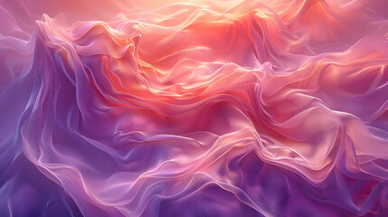 Obraz premium Abstract Pink & Orange Fabric