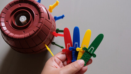 Pop-up Pirate, The jumping pirate, Colorful plastic sword for pop up pirate toys.