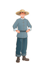 illustration of a plumber