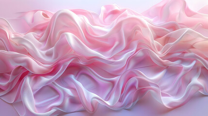 Fototapeta premium Pink Silk Fabric Draped Texture
