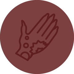 henna designs Vector Line Maroon Circle Maroon