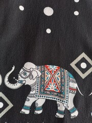 background, elephant, cloth, material, animal