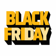 Bold vector illustration Black Friday t-shirt design with impactful typography perfect for sales and promotions