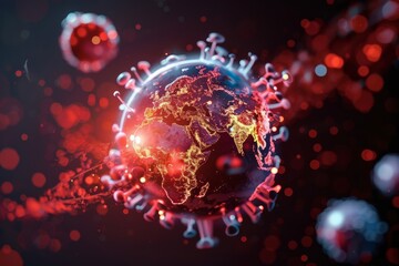 Global sickness spreading rapidly illustrates the swift and widespread nature of a health crisis affecting populations worldwide. 