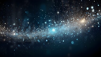 Fototapeta premium background of abstract glitter lights. silver, blue and black. de focused Generative AI