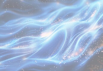 キラキラ星と抽象的な青い背景