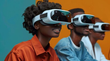 Empowering Education: Students Engaging in Immersive Learning with VR Headsets in Tech-Equipped Classroom