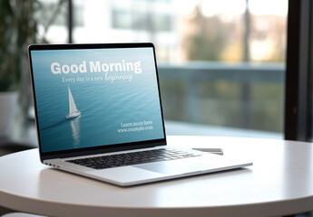  Screen Laptop Mockup With Generative AI