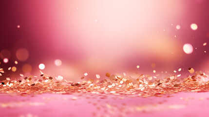 banner abstract background pink color champagne bokeh shine