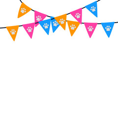 Cat Day Bunting Flag