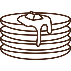Pancake Line Icon