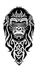 Gorilla tribal tattoo