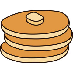 Pancake Flat Illustration