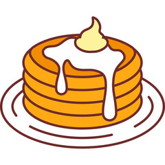 Pancake Flat Illustration
