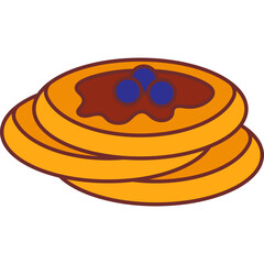 Pancake Flat Illustration