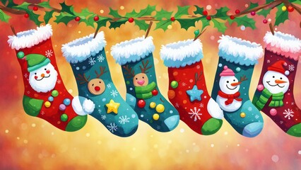 Cute Christmas socks.