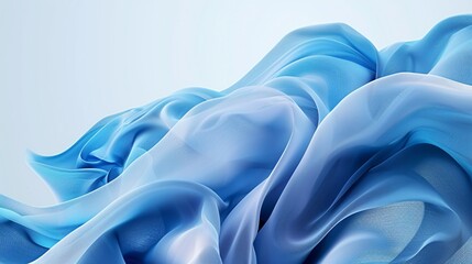 Obraz premium Blue abstract wave background with gradient effects